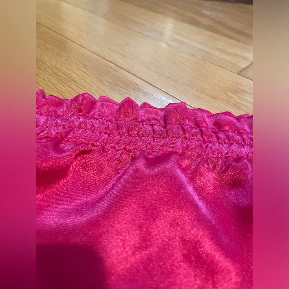 Victoria’s Secret Gold Label Satin-like Pink Sleep Shorts - Picture 7 of 16